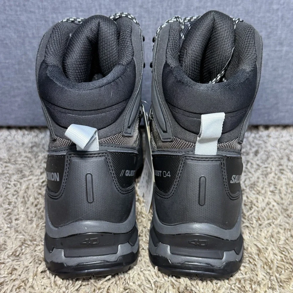 Salomon Quest 4 GTX Gore-Tex Hiking Boots Mens 10 Gray Waterproof Tactical NEW - Picture 4 of 11